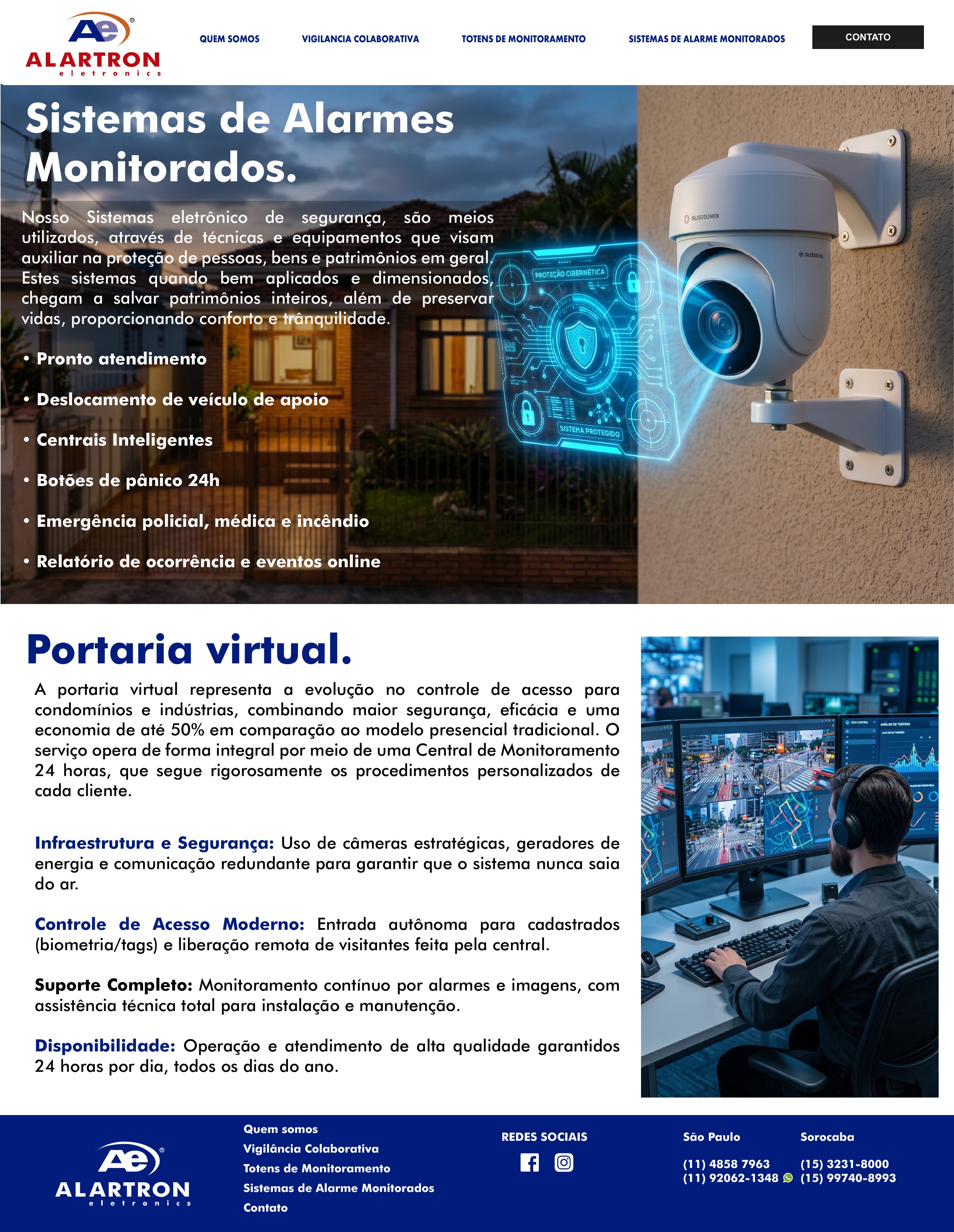 Sistemas de alarmes monitorados